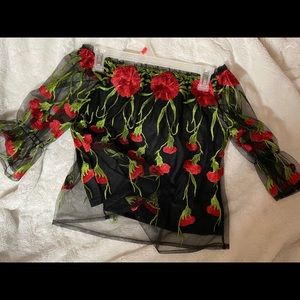 Off the shoulder blouse